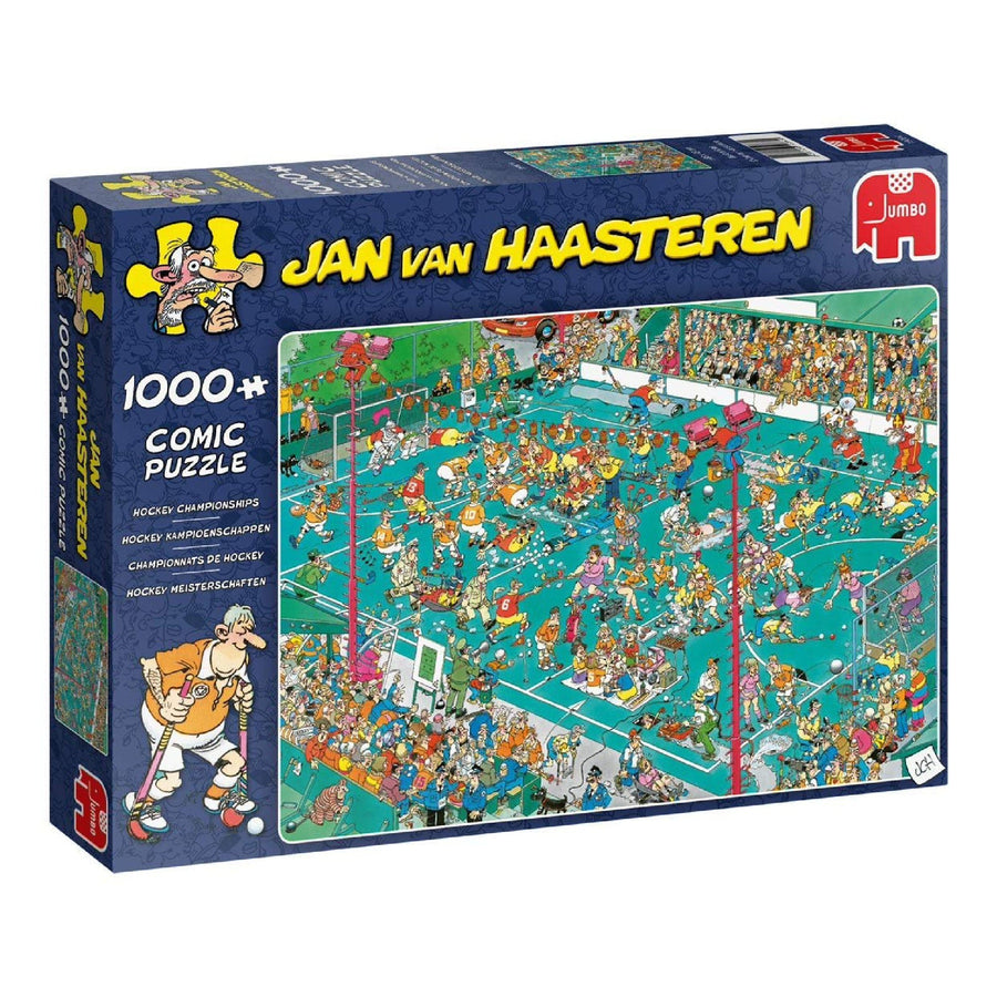 Jan van Haasteren : Hockey Championships (1000 pcs) CASSE-TÊTE - 1000 morceaux