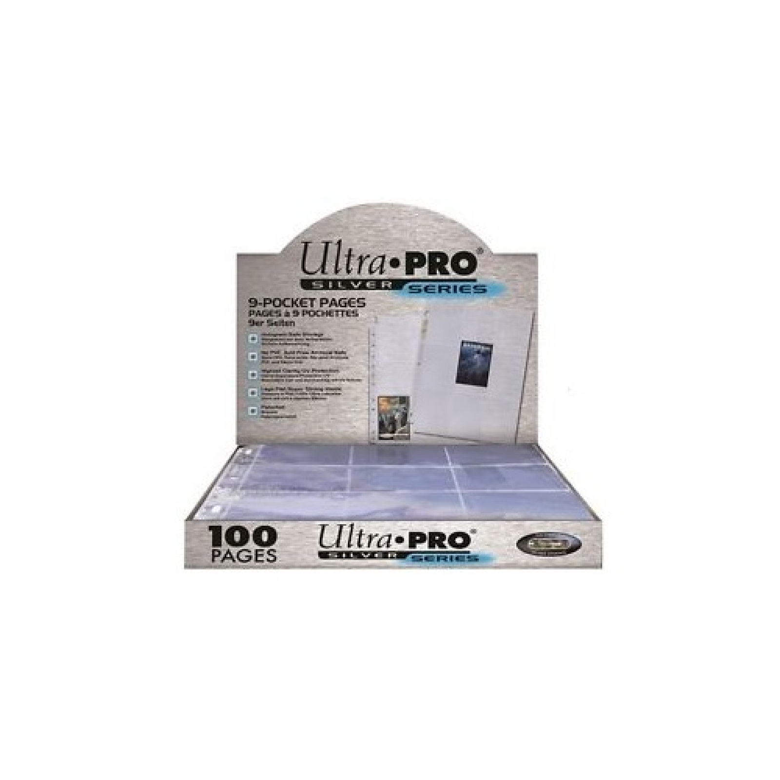 Ultra Pro Page 9-Pocket Silver (100 pages) JEUX - Cartes et Accessoires - Cartes à jouer