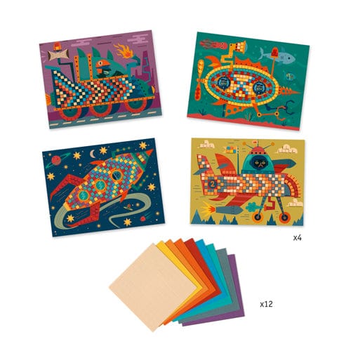 Kit mosaïques / Les as du volant PASSE-TEMPS