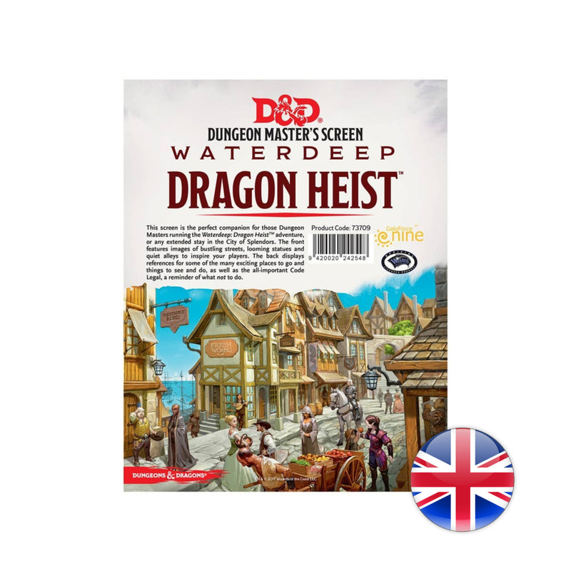 D&D Dungeons & Dragons: Waterdeep Dragon  Heist DMs Screen