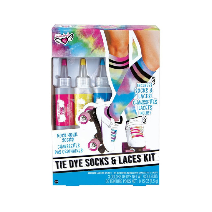 Fashion Angels - Pair of Tie Dye stockings + laces