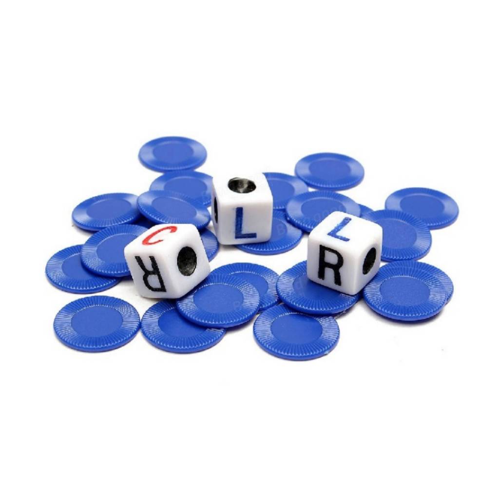 LCR Left Center Right Dice Game Tin, jeu de société familial
