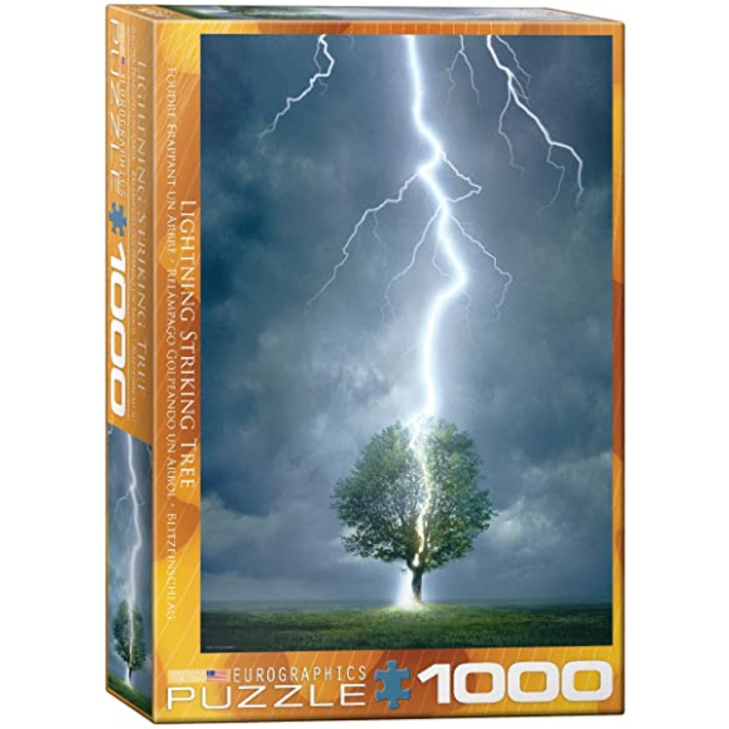 Puzzle 1000: Lighting Striking Tree