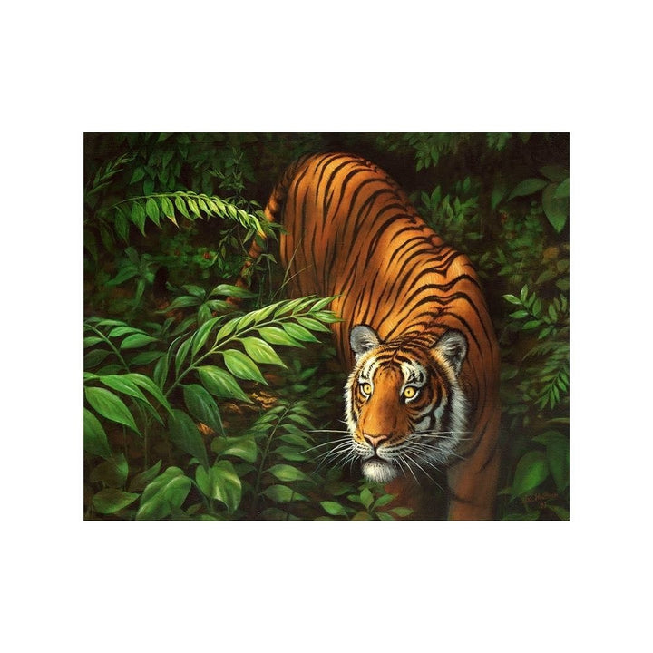 Peinture à numéros Facile- Tigre dans les fougères