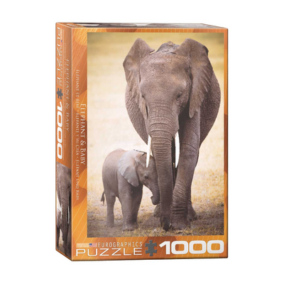 Puzzle 1000: Elephant and Baby