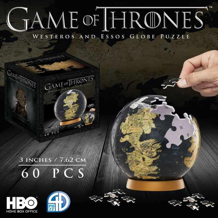 3D Puzzle 60: Game of Thrones Globe 3"