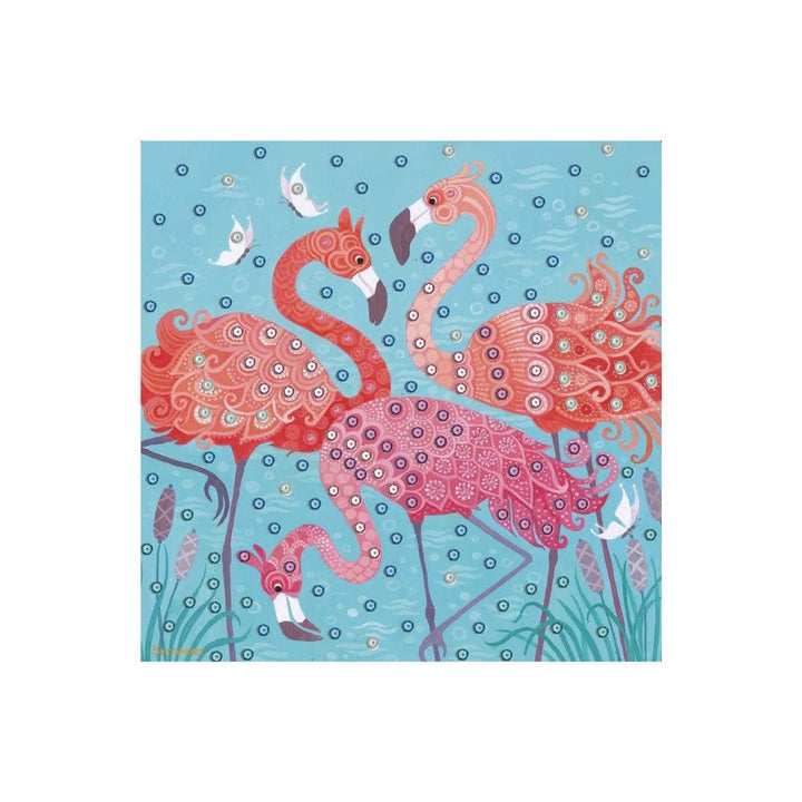 Stick'N Fun - Large model 5 Sequin paintings - Exotic birds