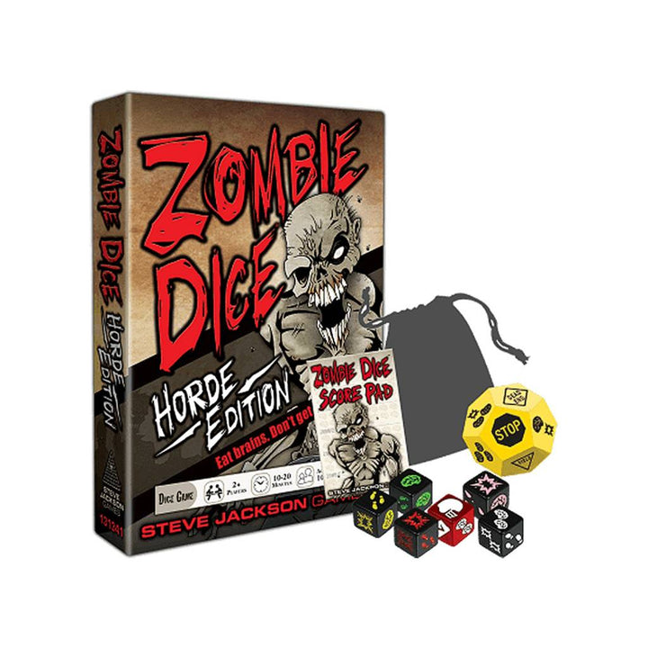 Zombie Dice Horde Edition, jeu de société familial - version anglaise