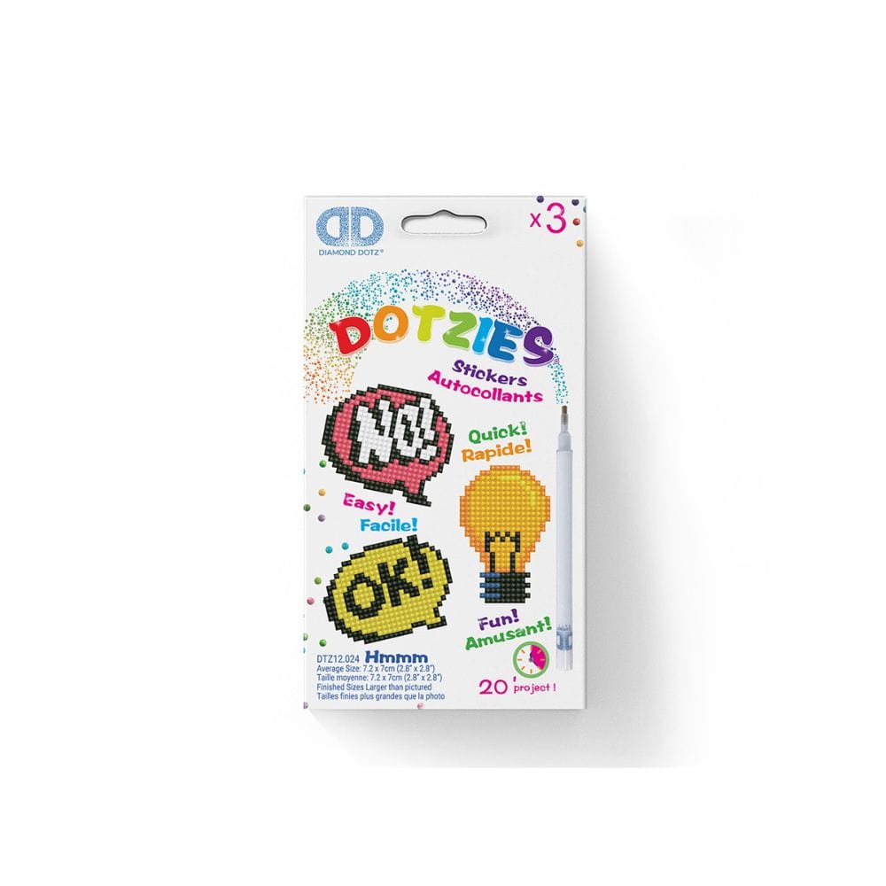 Dotzies - Autocollants Hmmm PASSE-TEMPS - Broderie diamant
