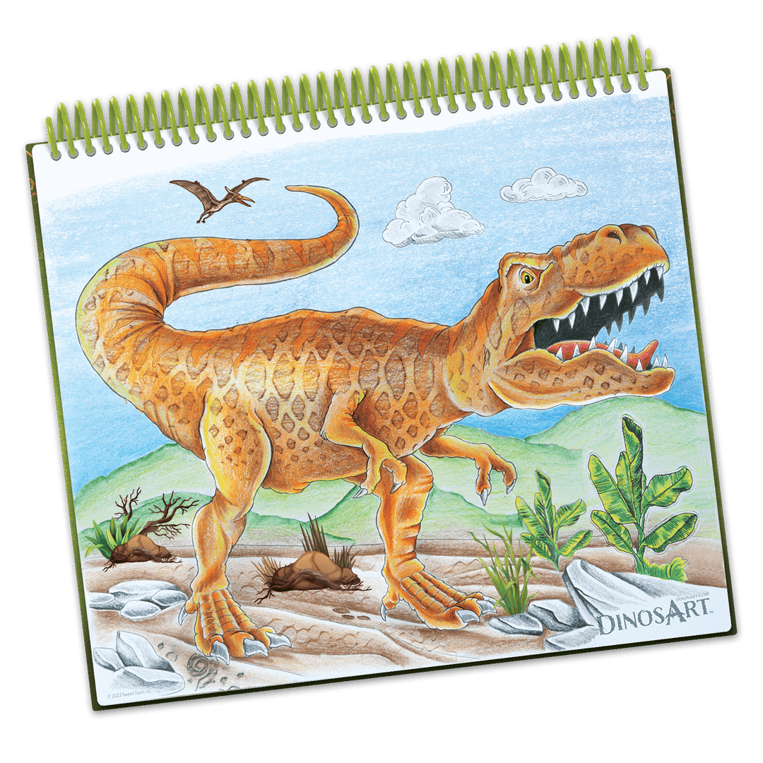 DinosArt: Grand carnet croquis créatif PASSE-TEMPS - Cahiers d'activités