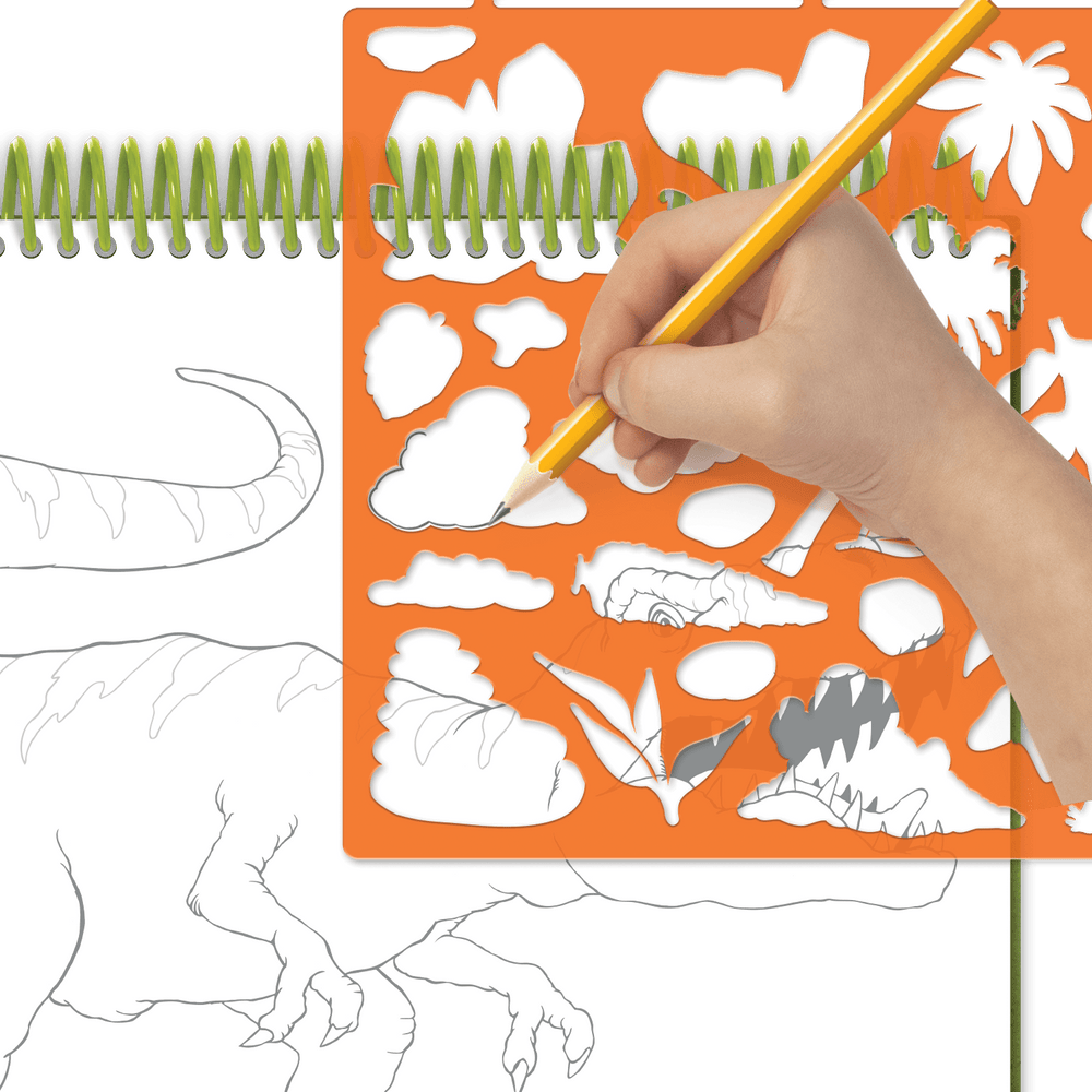DinosArt: Grand carnet croquis créatif PASSE-TEMPS - Cahiers d'activités
