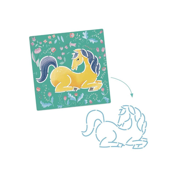 Pochoirs / Chevaux PASSE-TEMPS