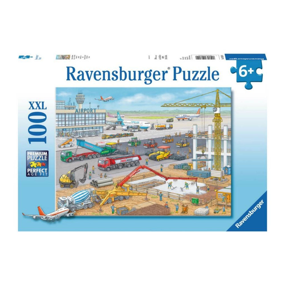Puzzle 100 XXL: Construction de l'aéroport CASSE-TÊTE - 100 - 150 morceaux