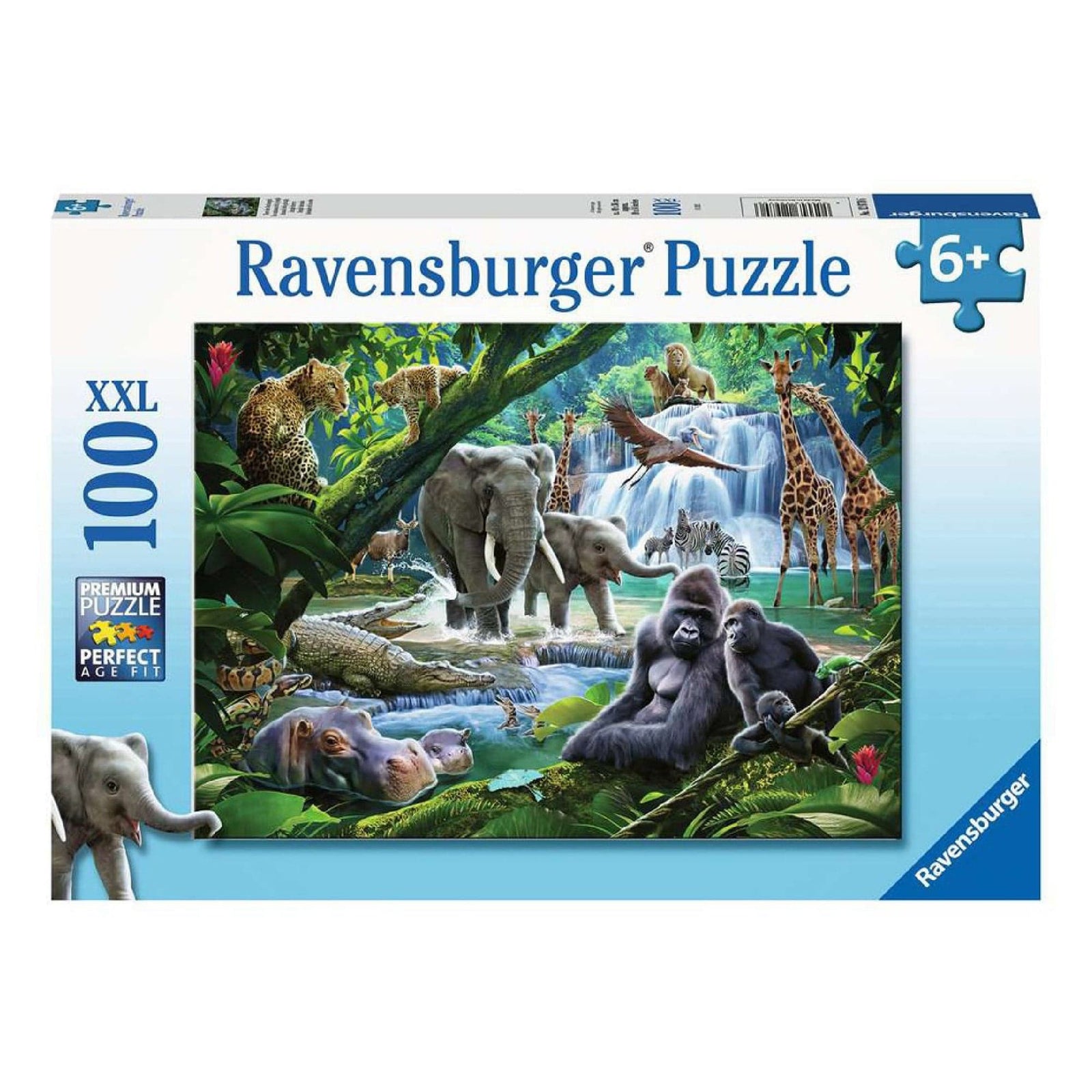 Puzzle 100 XXL: Les animaux de la jungle CASSE-TÊTE - 100 - 150 morceaux