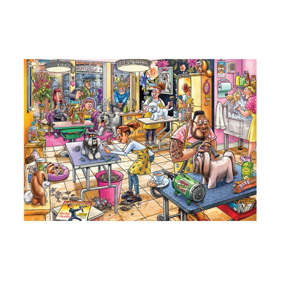 Puzzle 1000: Wasgij Mystery #23, Salon de toilettage! CASSE-TÊTE - 1000 morceaux