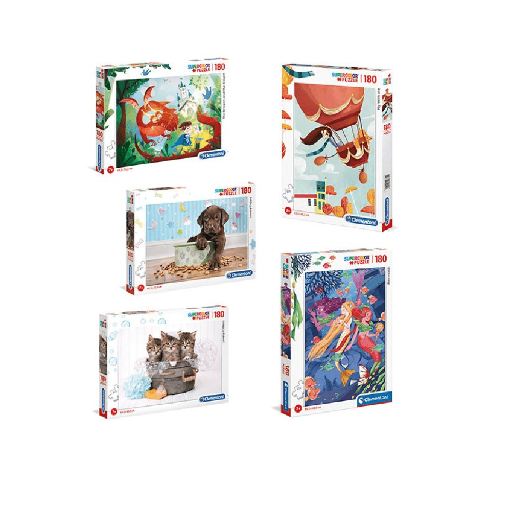Puzzle 180: Children's Asst CASSE-TÊTE - 100 - 150 morceaux
