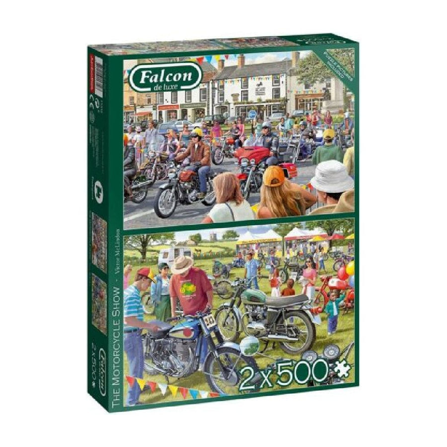 Puzzle 2 x 500 : The Motorcycle Show CASSE-TÊTE - 400 - 550 morceaux