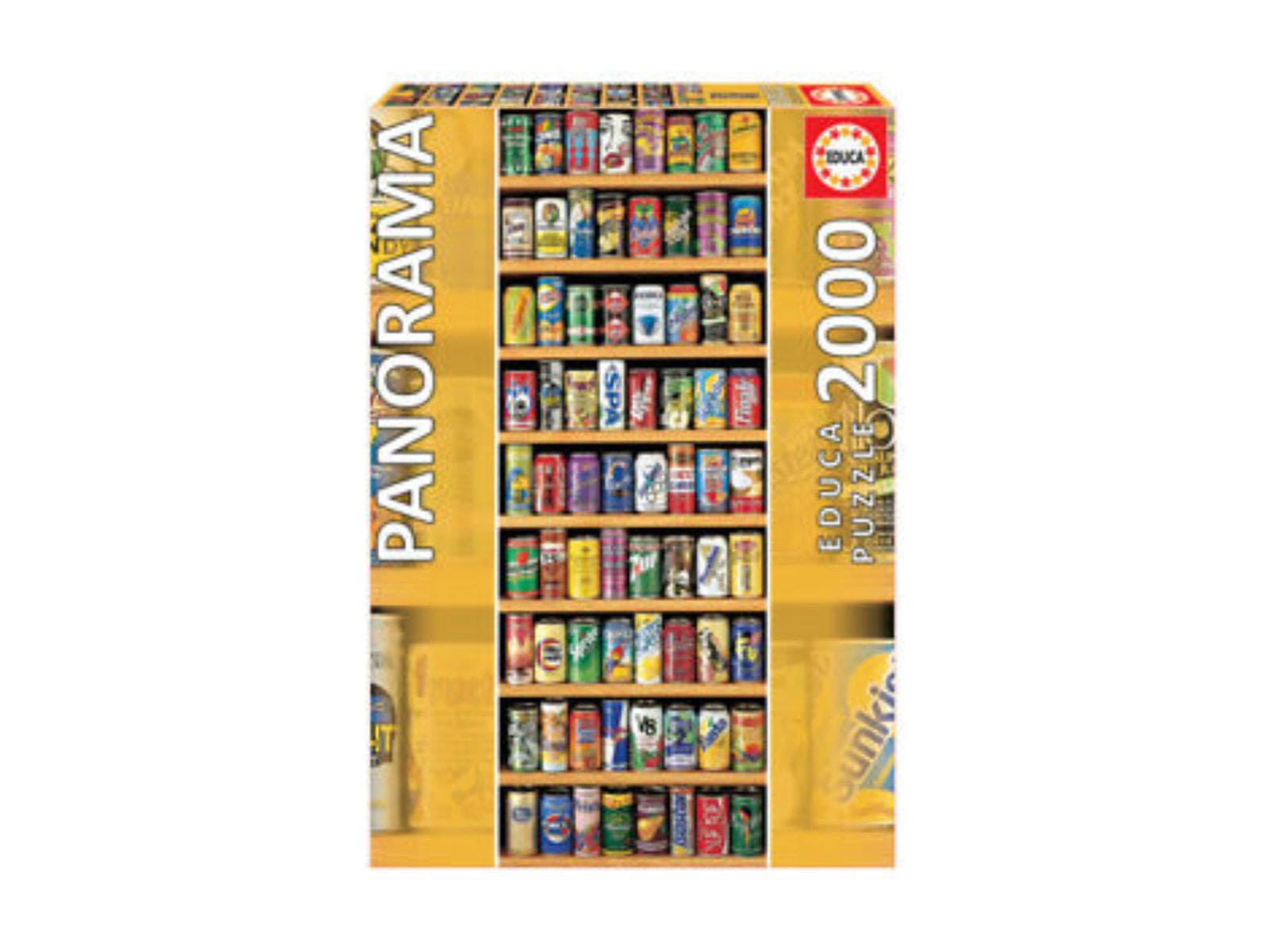 Puzzle 2000: Canettes de soda (Panorama) CASSE-TÊTE - 2000 morceaux