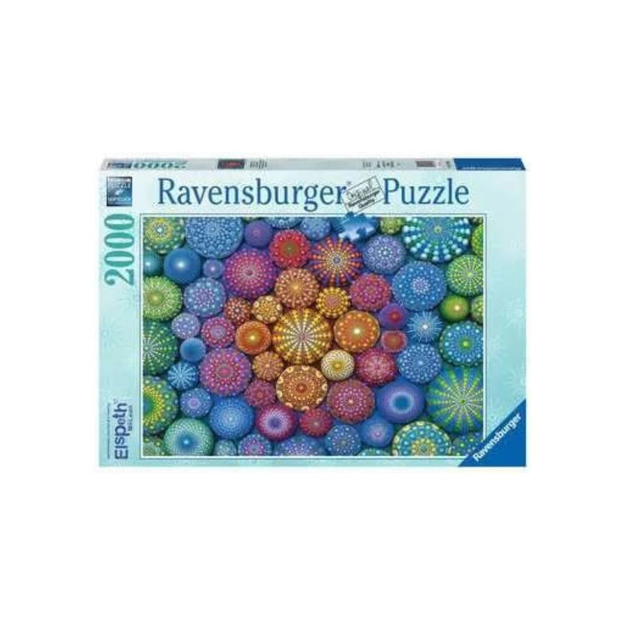 Puzzle 2000: Radiating Rainbow Mandalas CASSE-TÊTE - 2000 morceaux