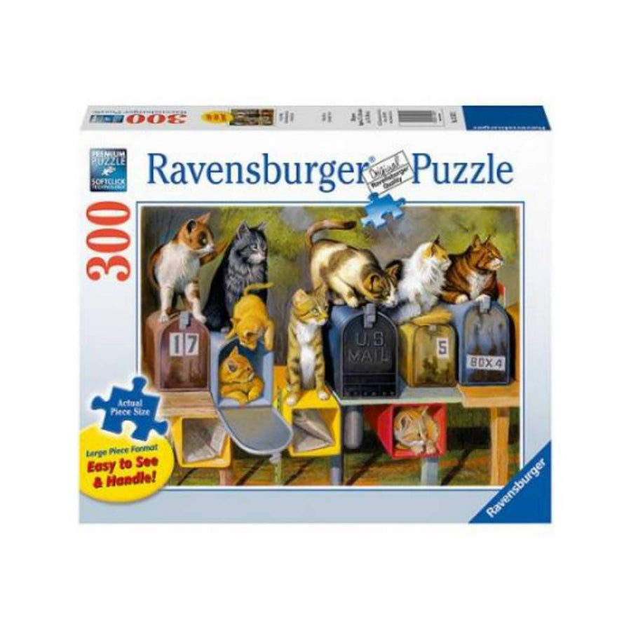 Puzzle 300: Le courrier des chats / Grand format CASSE-TÊTE - 300 - 375 morceaux