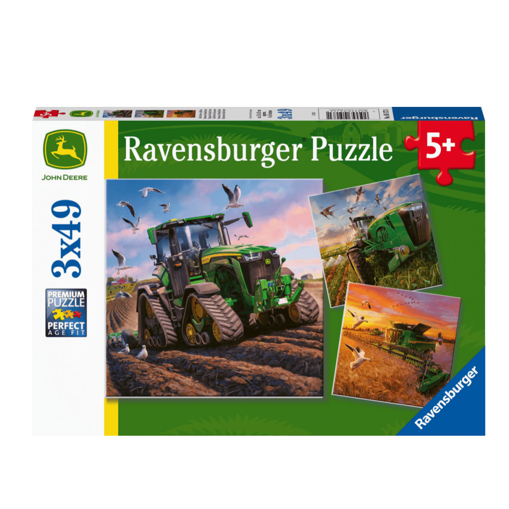 Puzzle 3x49: Seasons of John Deere CASSE-TÊTE - 100 - 150 morceaux