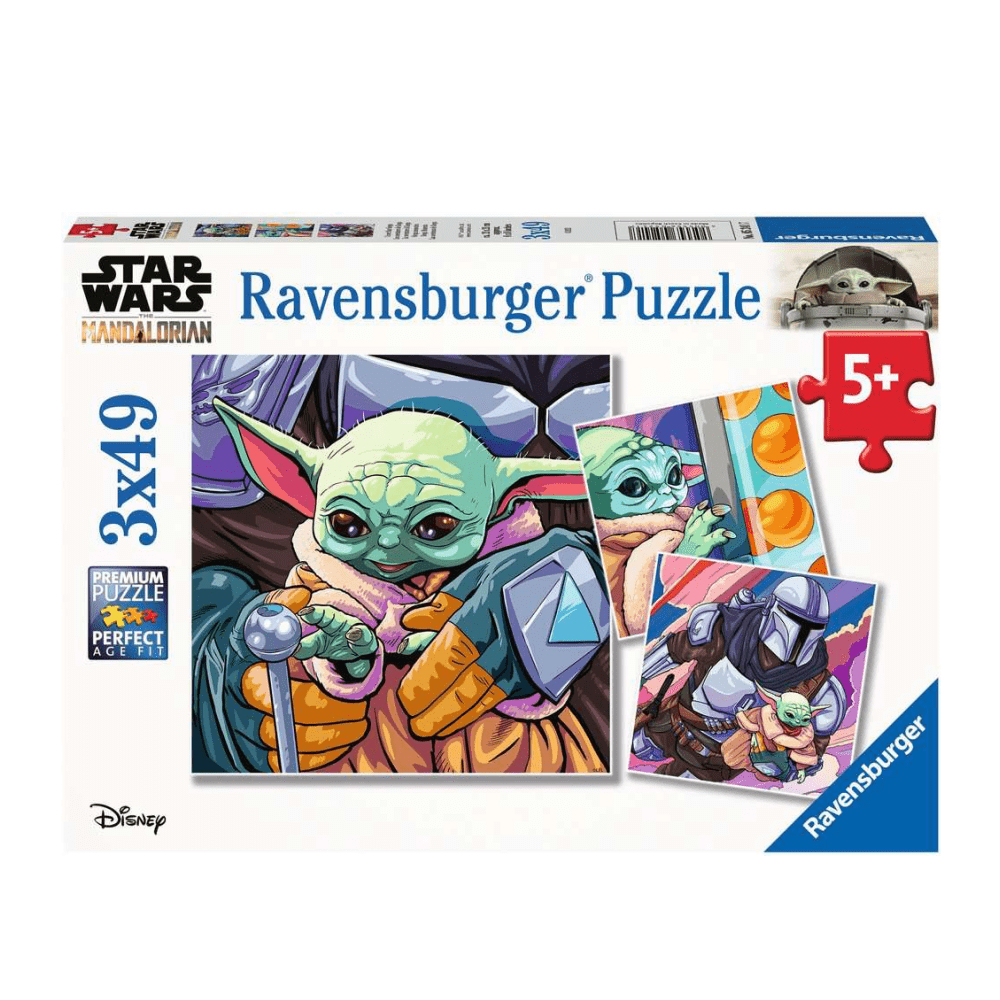 Puzzle 3x49: The Mandalorian: Grogu Moments CASSE-TÊTE - 100 - 150 morceaux