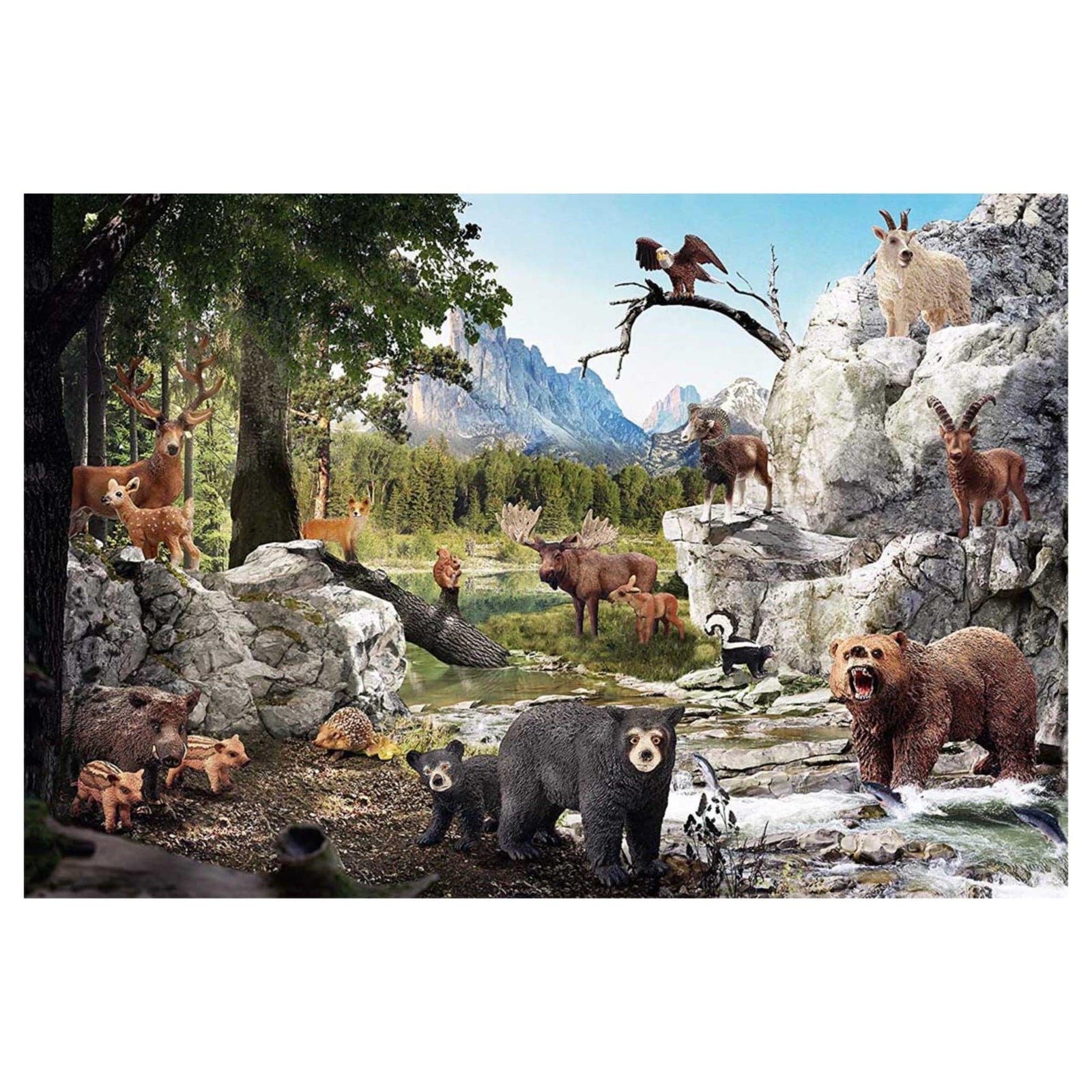 Puzzle 40: The Animals Of The Forest CASSE-TÊTE - 50 - 99 morceaux