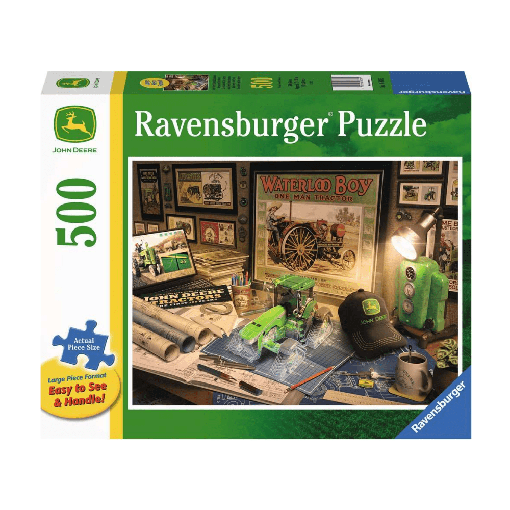 Puzzle 500: John Deere Work Desk CASSE-TÊTE - 400 - 550 morceaux