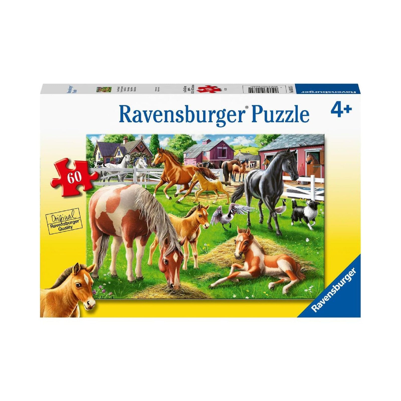 Puzzle 60: Happy Horses CASSE-TÊTE - 50 - 99 morceaux