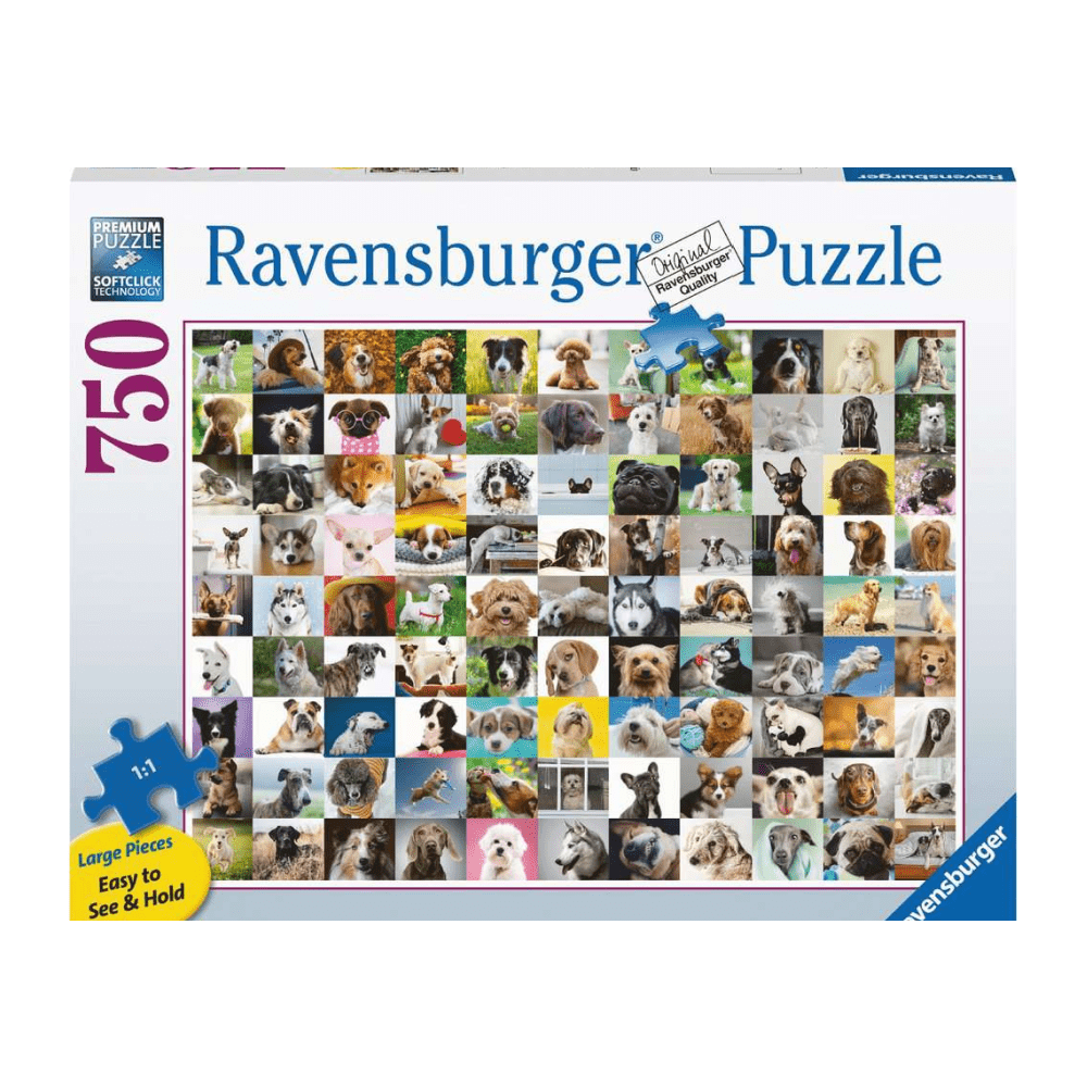 Puzzle 750: 99 Lovable Dogs CASSE-TÊTE - 600 - 900 morceaux