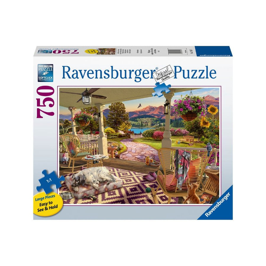 Puzzle 750: Cozy Front Porch Views CASSE-TÊTE - 600 - 900 morceaux