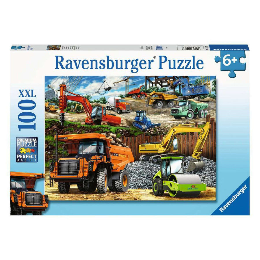 Puzzle XXL 100: Construction Vehicles CASSE-TÊTE - 100 - 150 morceaux