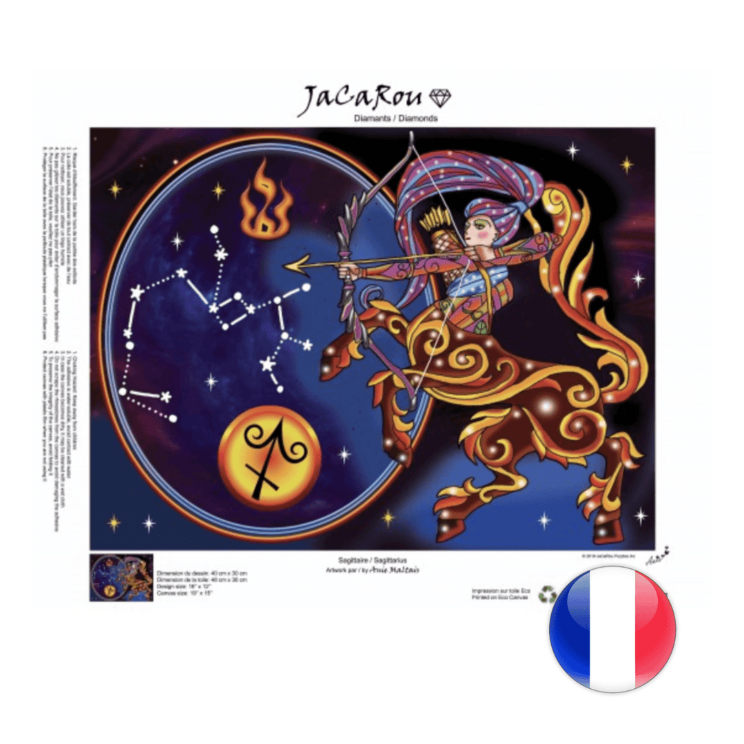 Sagittaire - Diamond Painting 30 X 40 PASSE-TEMPS - Broderie diamant