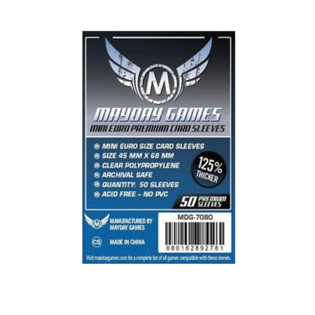 Sleeves: Premium Mini European 45x68mm (50) JEUX - Cartes et Accessoires