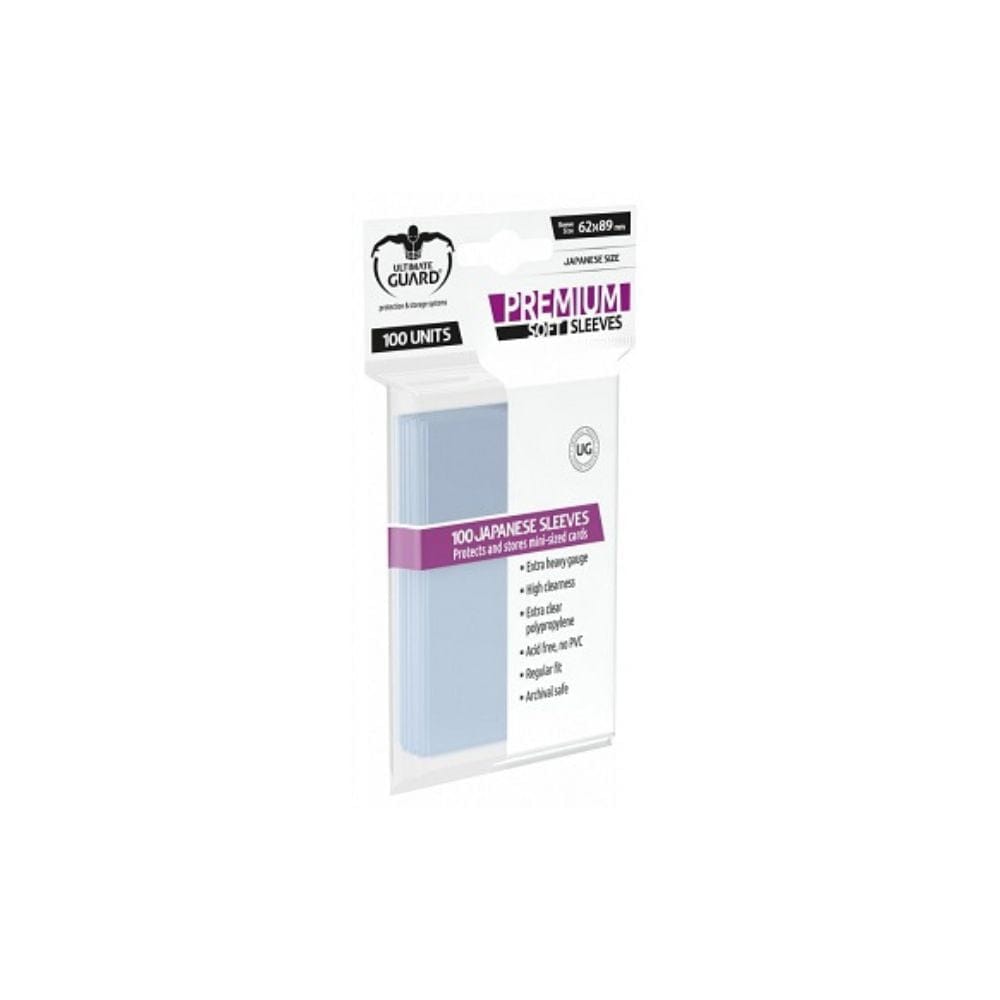 Sleeves: Premium Soft Sleeves Mini 62x89mm (100) JEUX - Cartes et Accessoires