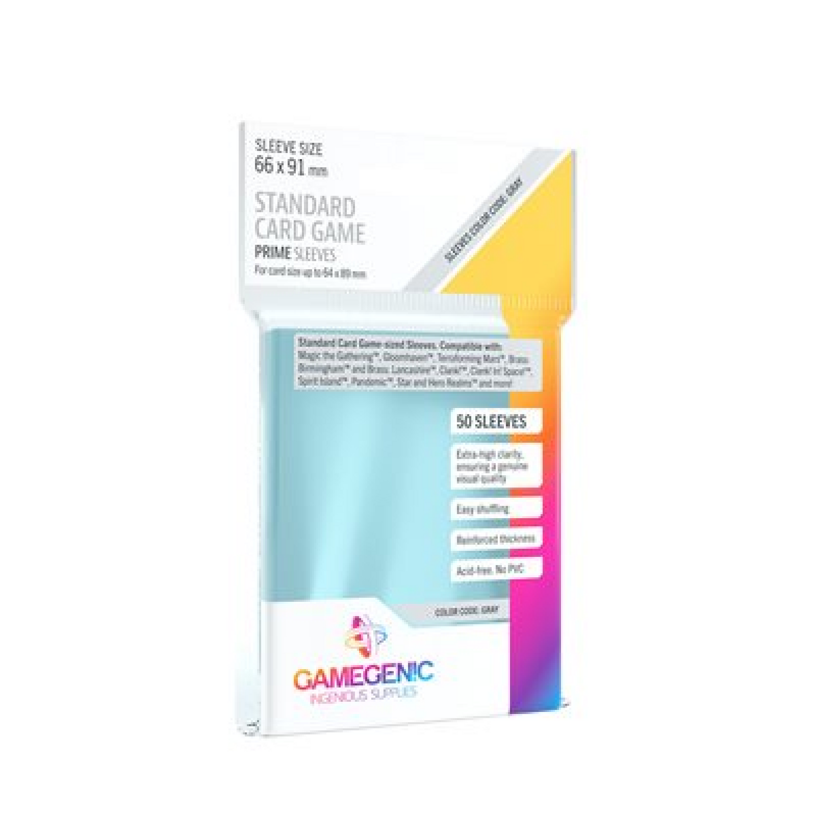 Sleeves: Prime Standard 66x91 mm (50) Cartables et portfolios - Sleeves