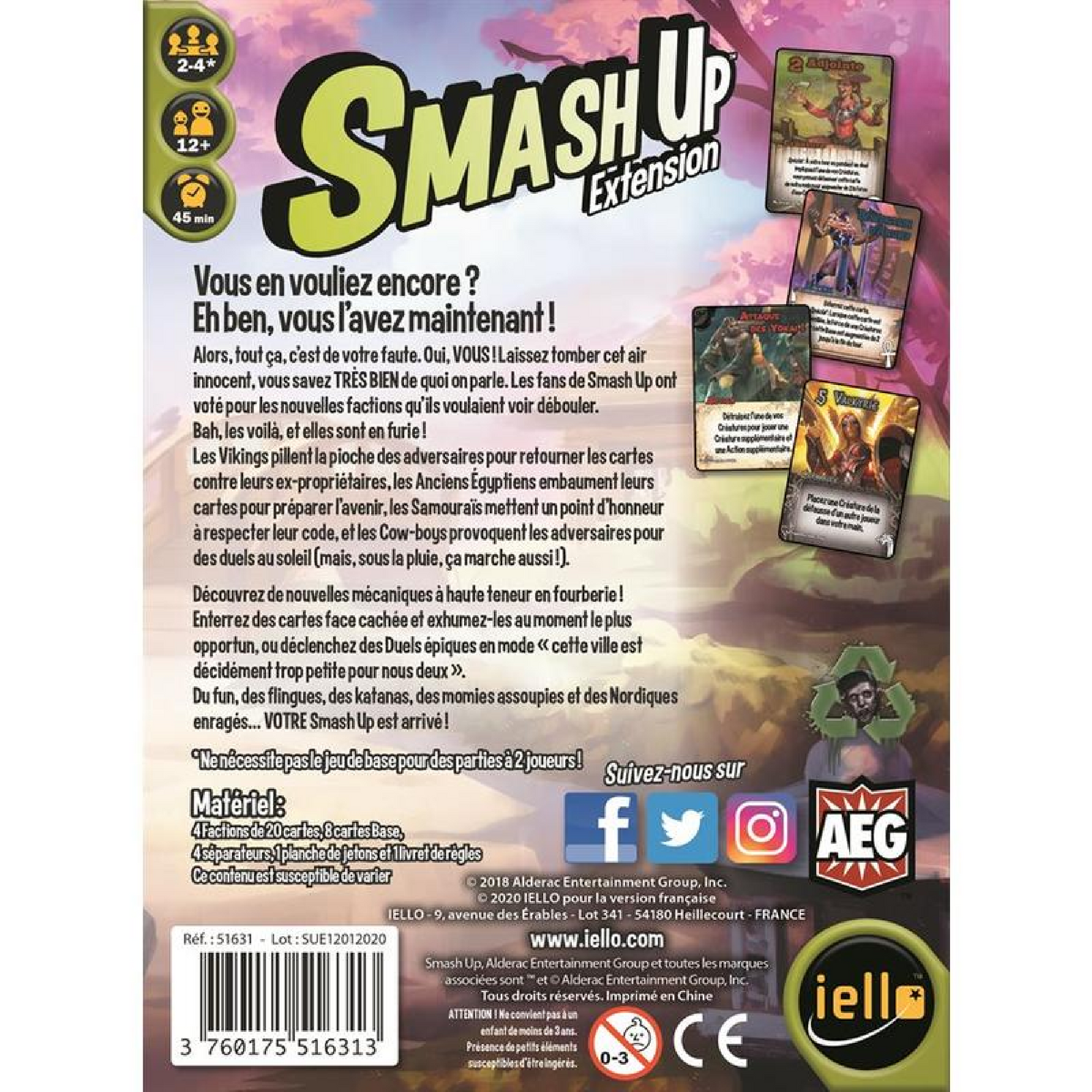 Smash Up: Ext. Vous en voulez encore? (FR) JEUX - Jeux de cartes